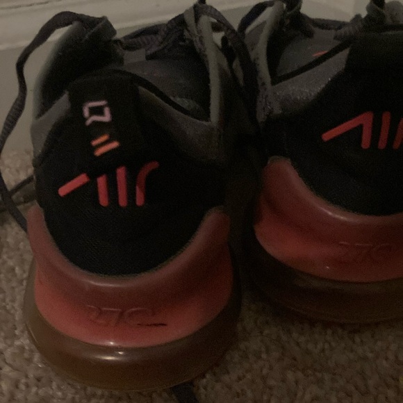 Nike Kids Air Max Gray and Pink Shoes - Picture 5 of 9